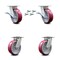 Service Caster 6 Inch Kingpinless Poly on Aluminum Wheel Caster Swivel Locks 2 Brakes SCC, 4PK SCC-KP30S620-PAR-SLB-BSL-2-BSL-2 - alternate 1